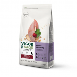 Vigor & Sage 無穀物黃耆抗衰老老犬糧 2kg